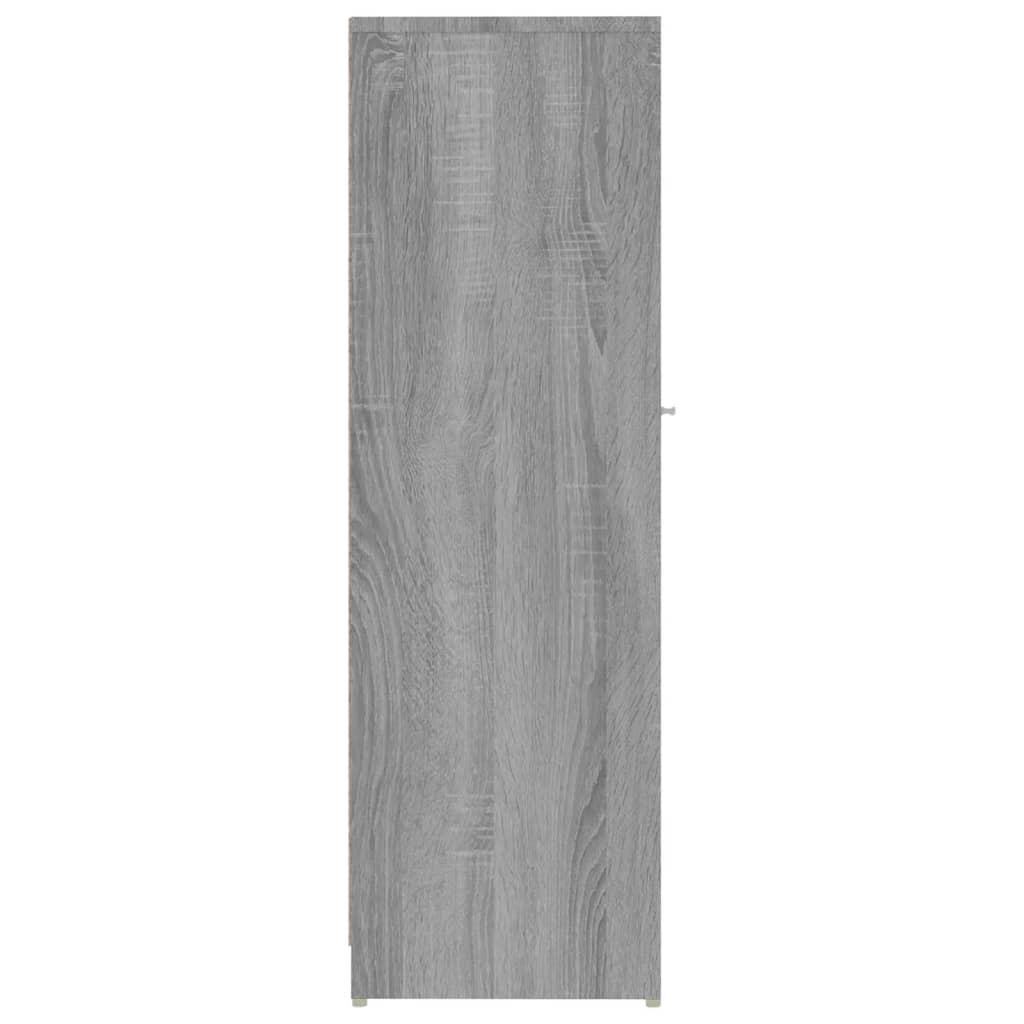 vidaXL Ντουλάπι Μπάνιου Γκρι Sonoma 30x30x95 εκ. Επεξεργασμένο Ξύλο