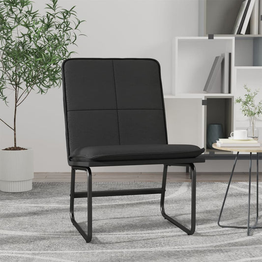 vidaXL Πολυθρόνα Μαύρη 54 x 75 x 76 εκ. από Συνθετικό Δέρμα