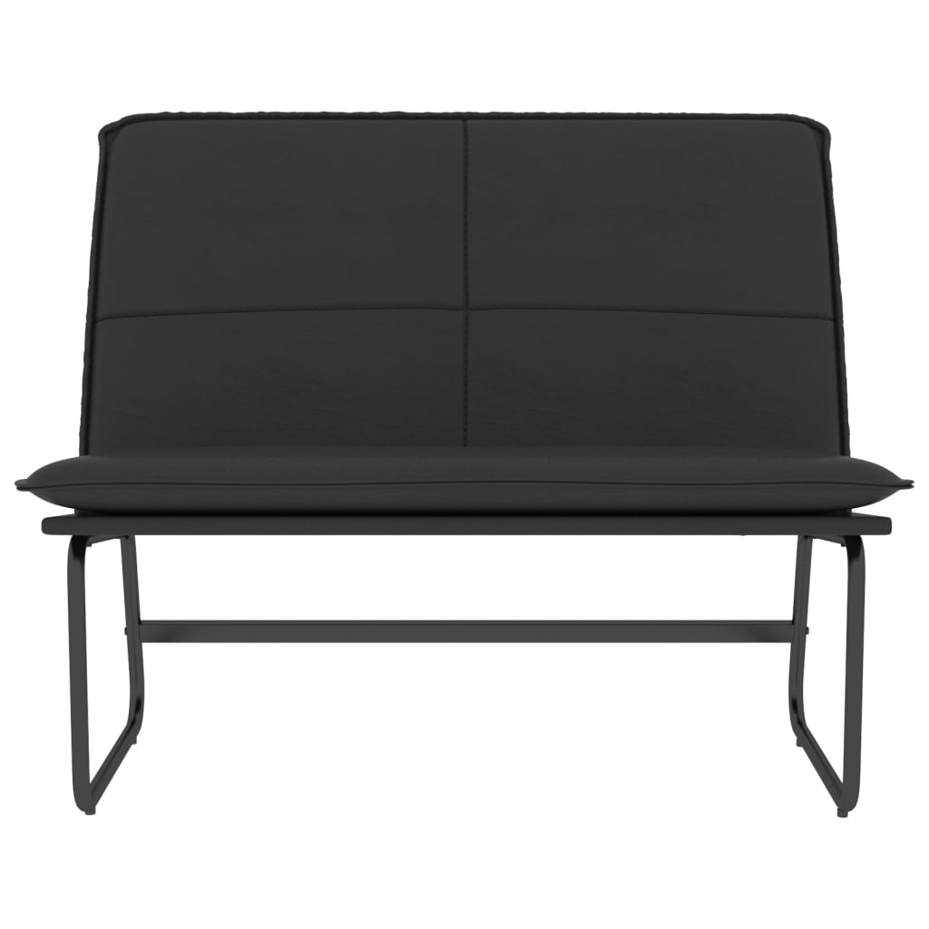 vidaXL Πάγκος Μαύρος 100 x 75 x 76 εκ. από Συνθετικό Δέρμα