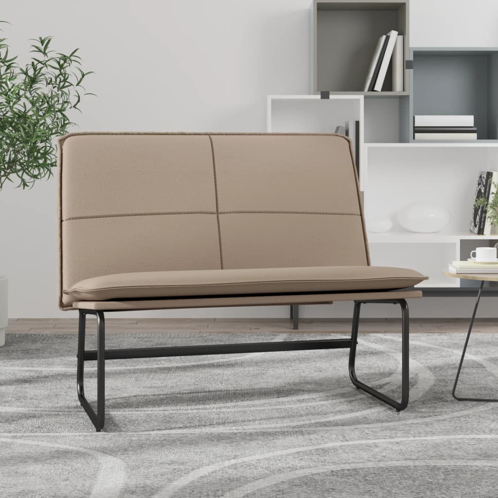 vidaXL Πάγκος Καπουτσίνο 100x75x76 εκ. από Συνθετικό Δέρμα