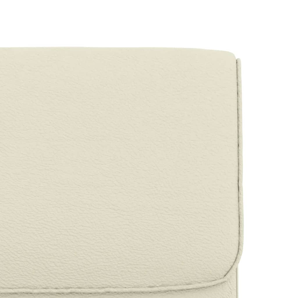 vidaXL Πολυθρόνα Κρεμ 55 x 64 x 80 εκ. από Συνθετικό Δέρμα