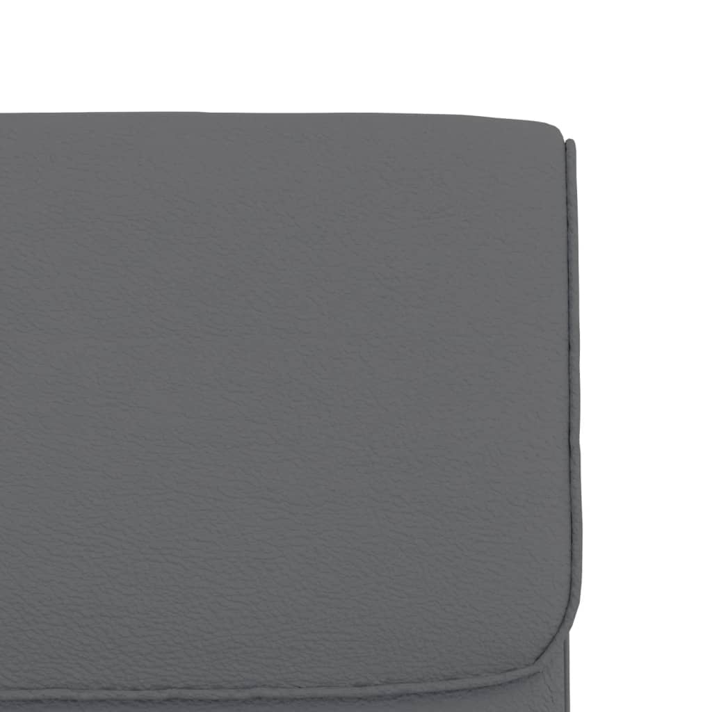 vidaXL Πολυθρόνα Γκρι 55 x 64 x 80 εκ. από Συνθετικό Δέρμα