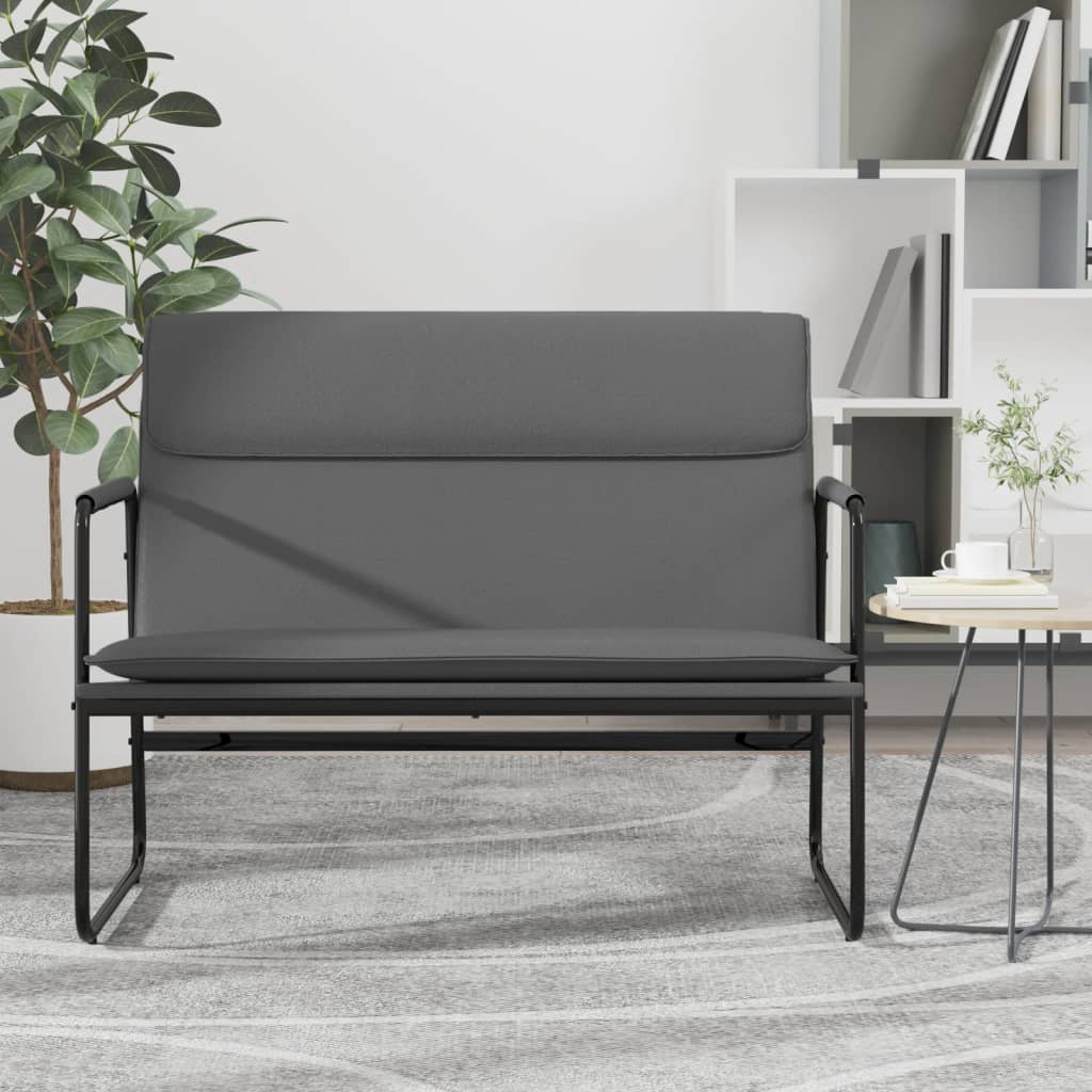 vidaXL Πάγκος Γκρι 100x64x80 εκ. από Συνθετικό Δέρμα
