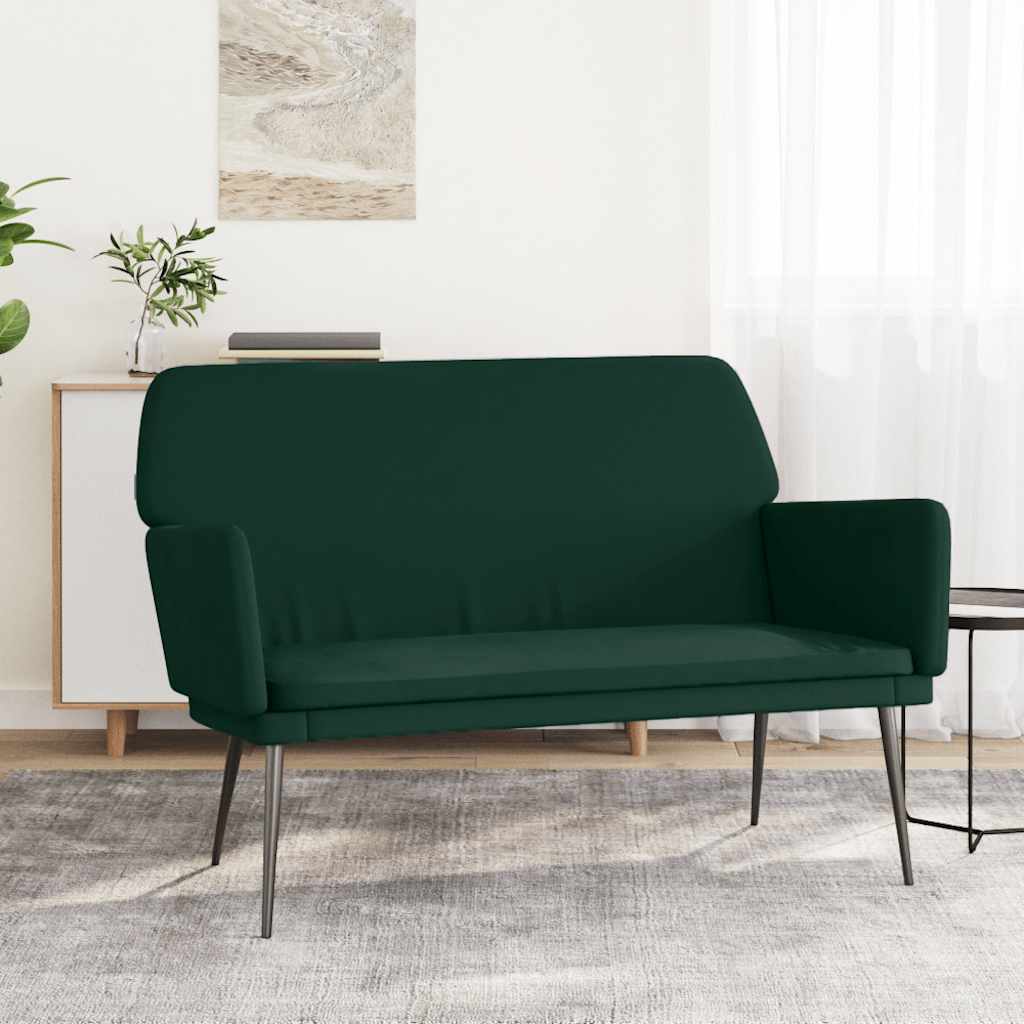 vidaXL Πάγκος Σκούρο Πράσινο 108x79x79 εκ. Βελούδινος
