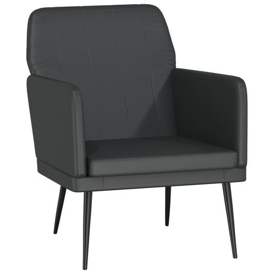 vidaXL Πολυθρόνα Μαύρη 61 x 78 x 80 εκ. από Συνθετικό Δέρμα