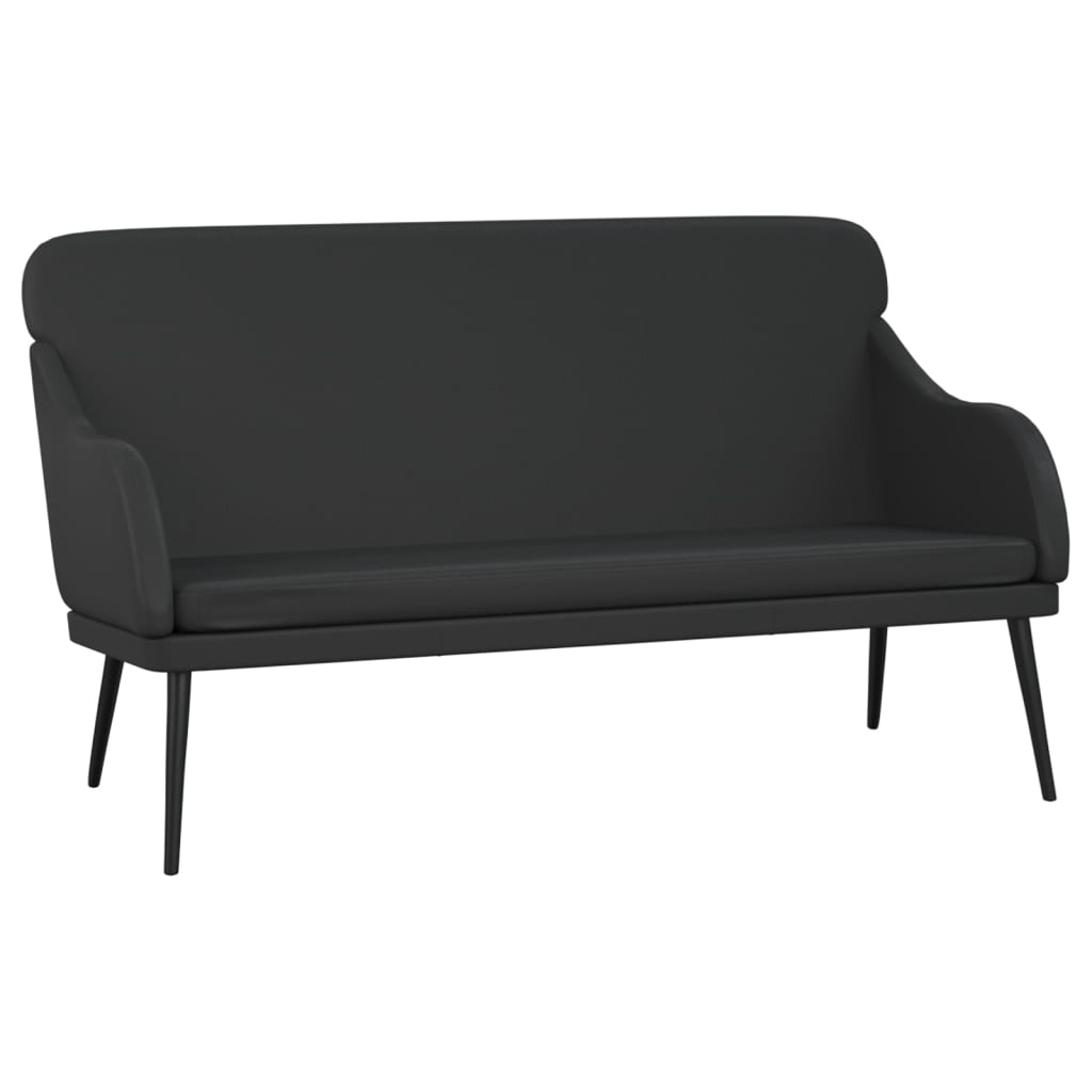vidaXL Πάγκος Μαύρος 110x76x80 εκ. από Συνθετικό Δέρμα