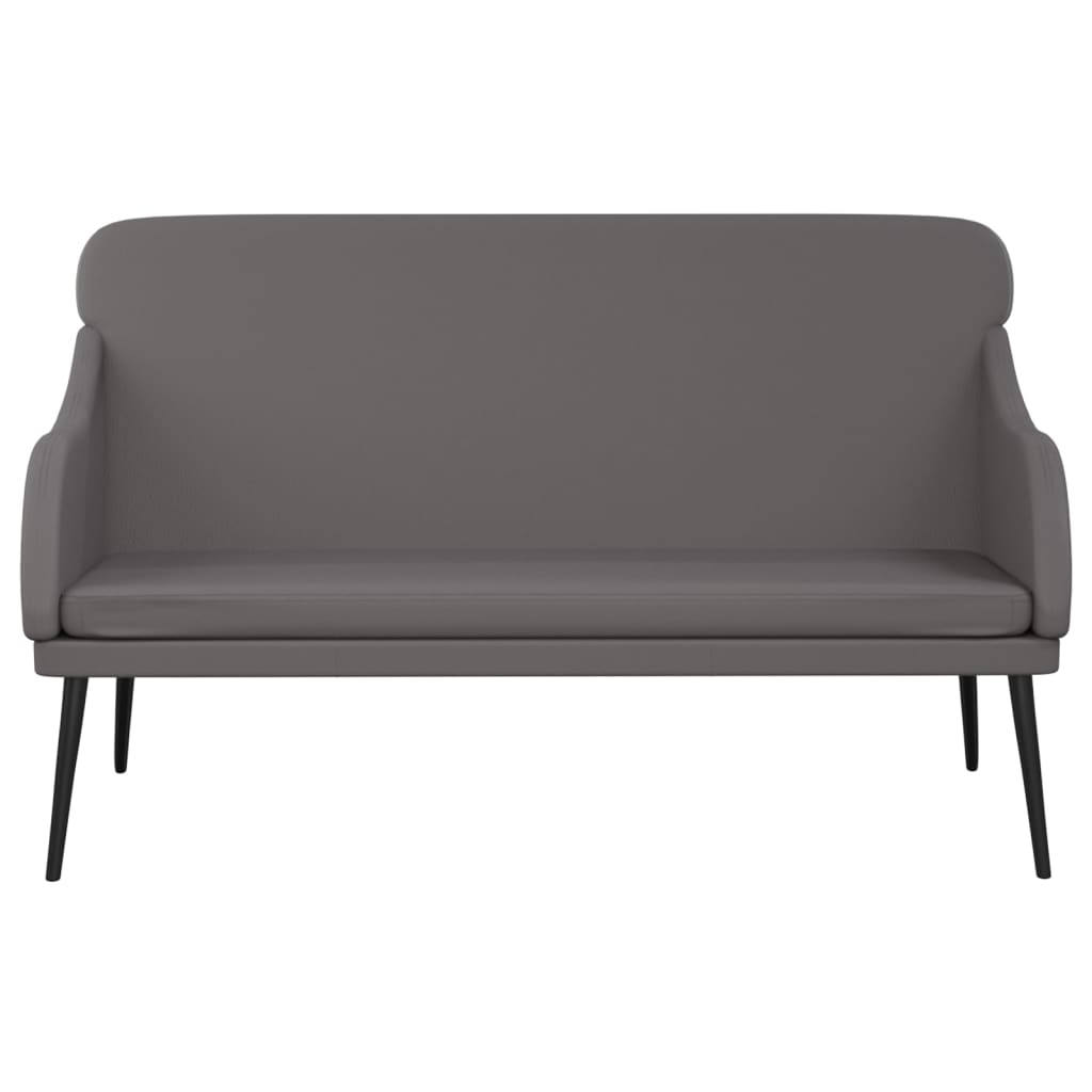vidaXL Πάγκος Γκρι 110x76x80 εκ. από Συνθετικό Δέρμα