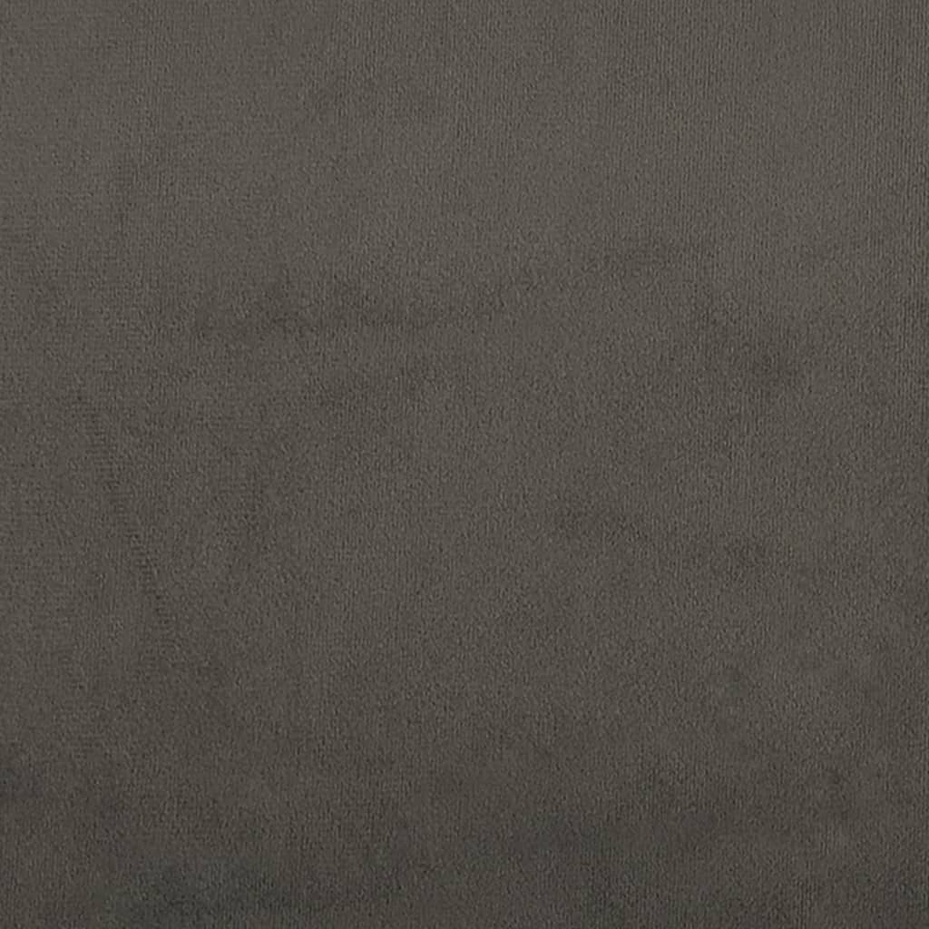 vidaXL Πολυθρόνα Σκούρο Γκρι 63x76x80 εκ. Βελούδινη