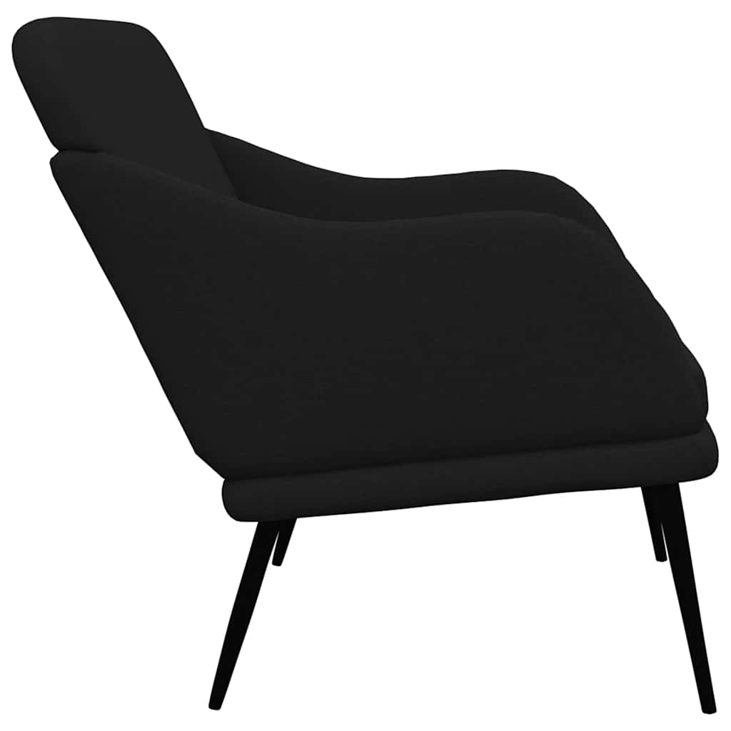 vidaXL Πάγκος Μαύρος 110x76x80 εκ. Υφασμάτινος