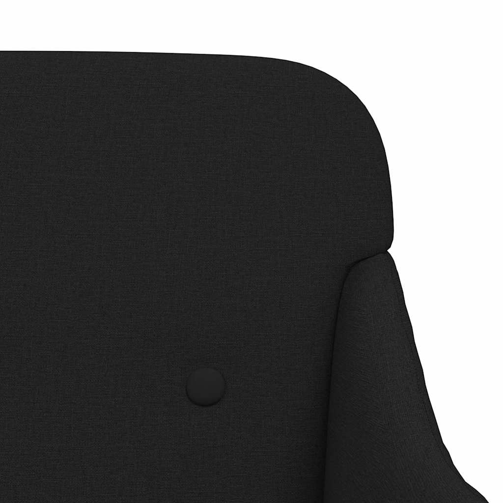 vidaXL Πάγκος Μαύρος 110x76x80 εκ. Υφασμάτινος