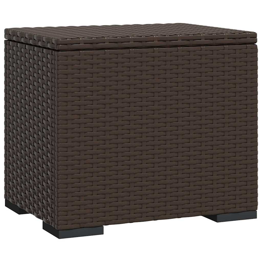 vidaXL Υποπόδια με Μαξιλάρια 2 τεμ. Καφέ 40x30x40 εκ. από Συνθ. Ρατάν