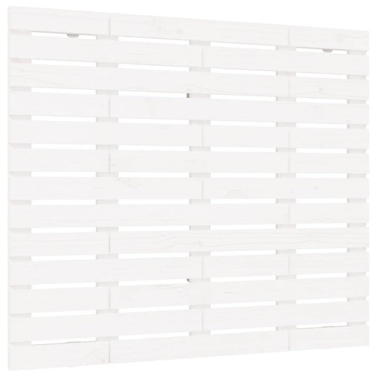 vidaXL Κεφαλάρι Τοίχου Λευκό 81x3x91,5 εκ. από Μασίφ Ξύλο Πεύκου