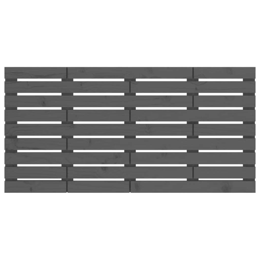vidaXL Κεφαλάρι Τοίχου Γκρι 156x3x63 εκ. από Μασίφ Ξύλο Πεύκου