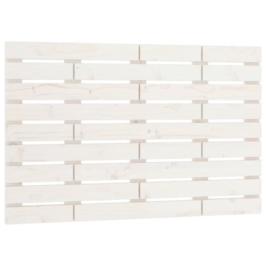 vidaXL Κεφαλάρι Τοίχου Λευκό 81x3x63 εκ. από Μασίφ Ξύλο Πεύκου