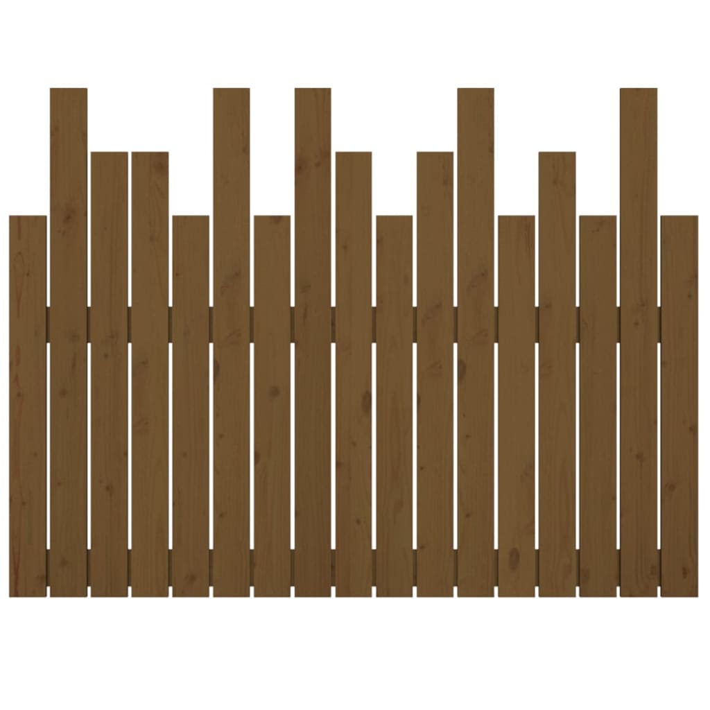 vidaXL Κεφαλάρι Τοίχου Μελί 108x3x80 εκ. από Μασίφ Ξύλο Πεύκου