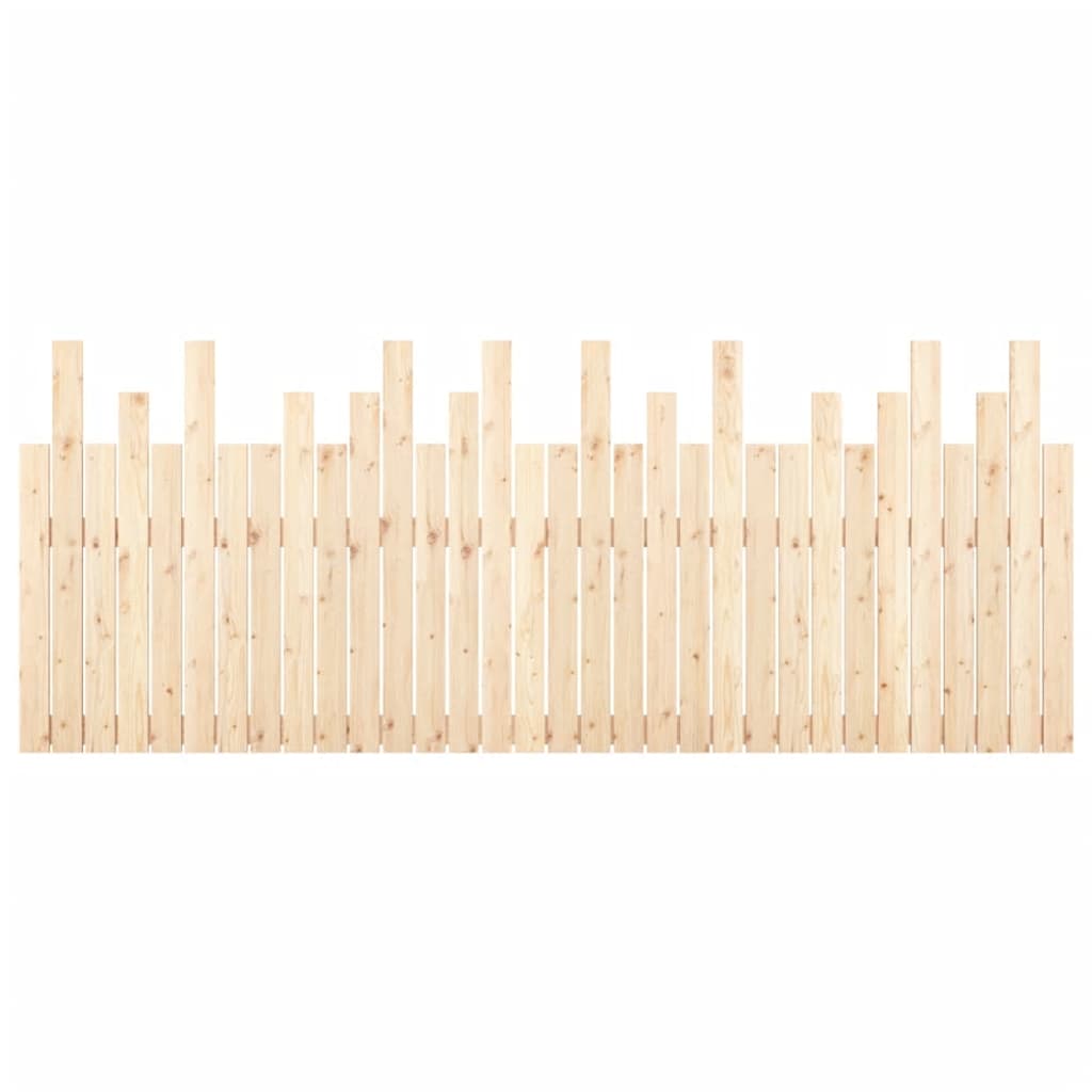 vidaXL Κεφαλάρι Επιτοίχιο 204x3x80 εκ. από Μασίφ Ξύλο Πεύκου