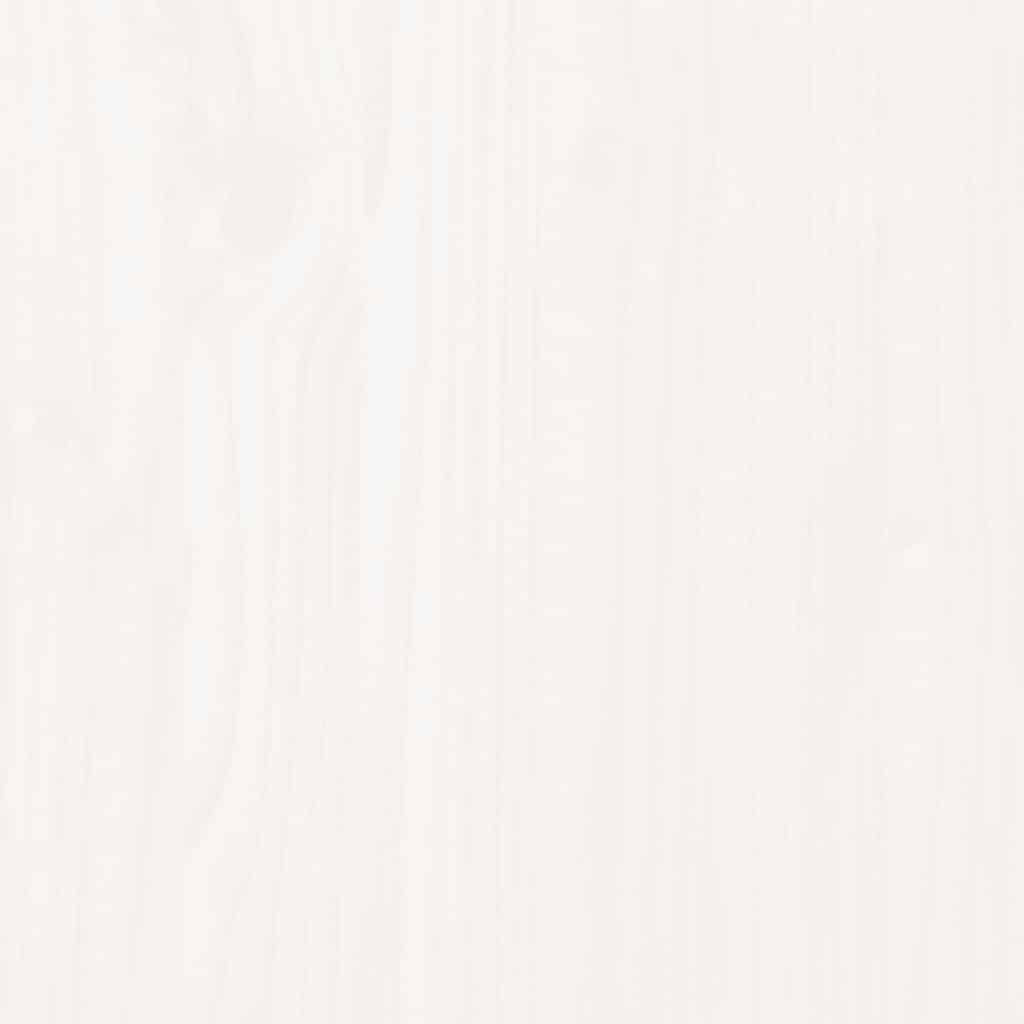 vidaXL Κεφαλάρι Τοίχου Λευκό 146,5x3x80 εκ. από Μασίφ Ξύλο Πεύκου