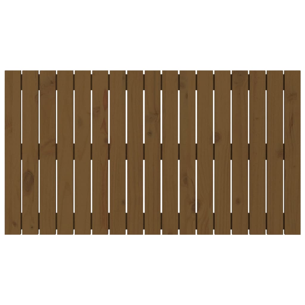 vidaXL Κεφαλάρι Τοίχου Μελί 108x3x60 εκ. από Μασίφ Ξύλο Πεύκου