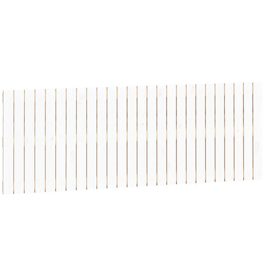 vidaXL Κεφαλάρι Τοίχου Λευκό 166x3x60 εκ. από Μασίφ Ξύλο Πεύκου