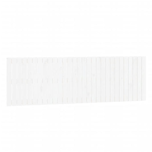 vidaXL Κεφαλάρι Τοίχου Λευκό 185x3x60 εκ. από Μασίφ Ξύλο Πεύκου