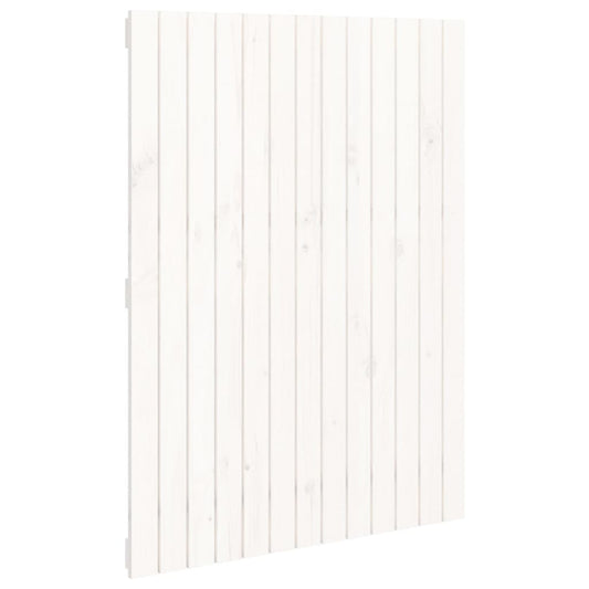 vidaXL Κεφαλάρι Τοίχου Λευκό 82,5x3x110 εκ. από Μασίφ Ξύλο Πεύκου