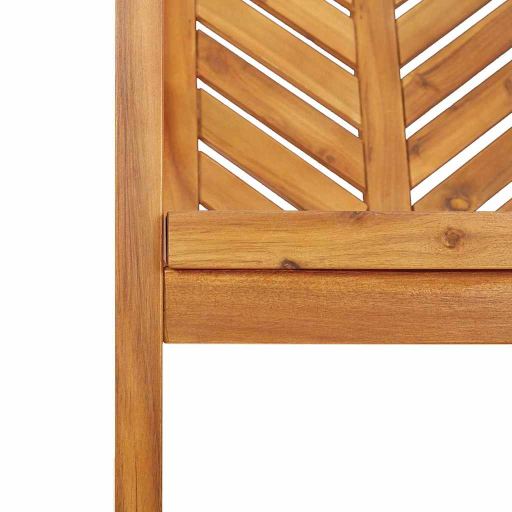 vidaXL Σέτ φαγητού για κήπο 7 pcs Καφέ Στερεό Ξύλο Ακακίας