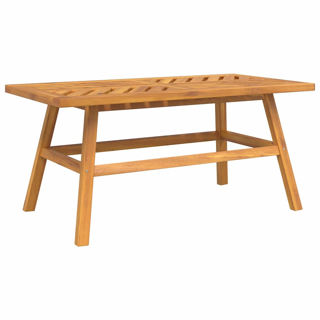 vidaXL Σετ Ξαπλώστρας Κήπου Καφέ Μασίφ ξύλο ακακίας