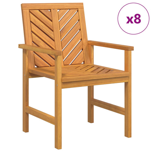 vidaXL Καρέκλα τραπεζαρίας 8 pcs Φυσικό 62,5 x 59 x 89 εκ.