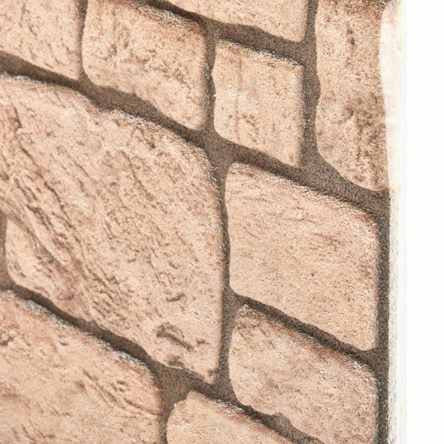 vidaXL Πάνελ τοίχου 10 pcs Μπεζ 100 x 50 cm Αφρός EPS