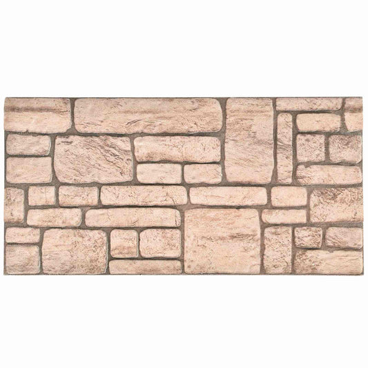 vidaXL Πάνελ τοίχου 10 pcs Μπεζ 100 x 50 cm Αφρός EPS