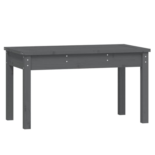 vidaXL Παγκάκι Κήπου Γκρι 80 x 44 x 45 εκ. από Μασίφ Ξύλο Πεύκου