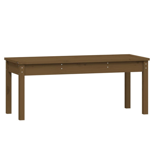 vidaXL Πάγκος Κήπου Μελί 109x44x45 εκ. από Μασίφ Ξύλο Πεύκου