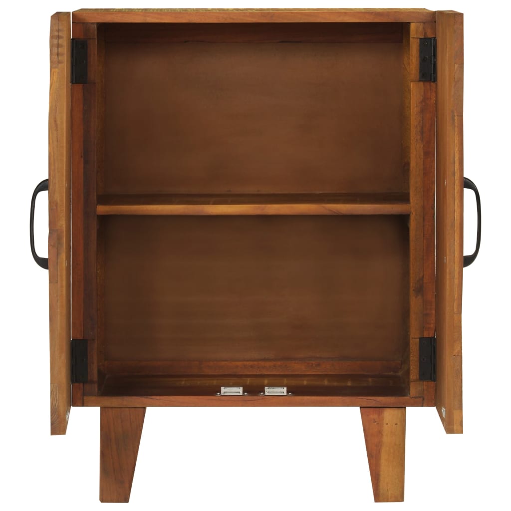 vidaXL Ντουλάπι με Χειροποίητο Σκάλισμα 55x30x75εκ Μασίφ Ανακυκλ. Ξύλο