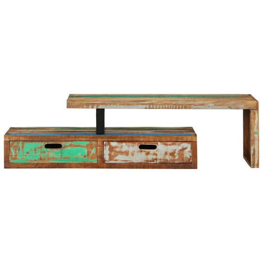 vidaXL Βάση Τηλεόρασης (118-200) x 30x40 εκ. από Μασίφ Ξύλο Ανακυκλωμένου Ξύλου