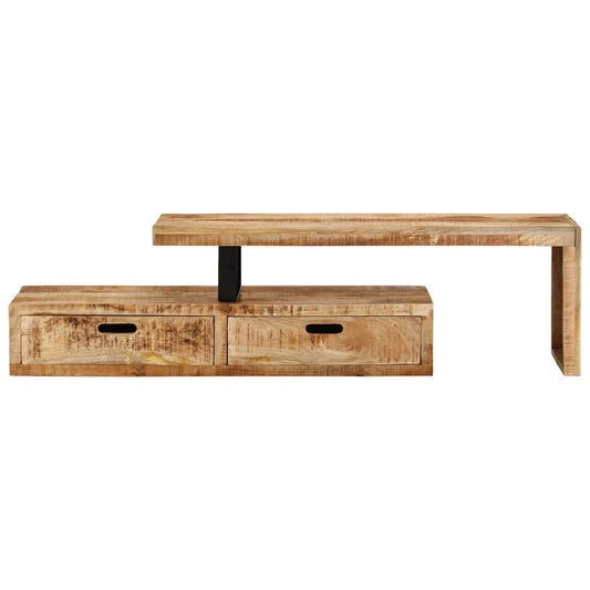 vidaXL Βάση Τηλεόρασης (118-200) x 30x40 εκ. από Μασίφ Ξύλο Μάνγκο