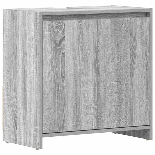 vidaXL Ντουλάπι Μπάνιου Γκρι Sonoma 60x33x61 εκ. Επεξεργασμένο Ξύλο