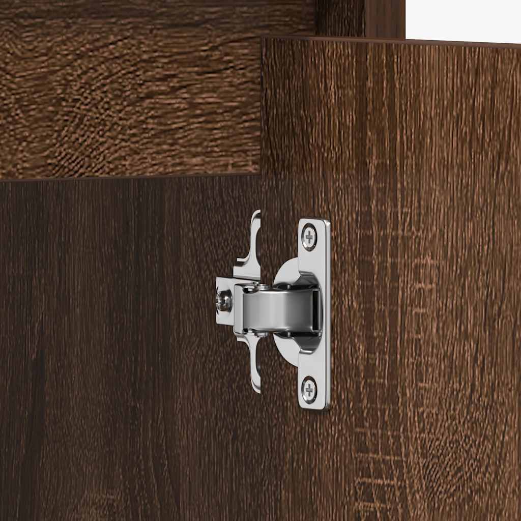 vidaXL Ντουλάπι Μπάνιου Καφέ Δρυς 60x33x61 εκ. από Επεξεργασμένο Ξύλο