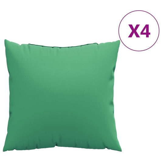 vidaXL Μαξιλάρια Καναπέ 4 τεμ. Πράσινη 40 x 40 εκ. Υφασμάτινα
