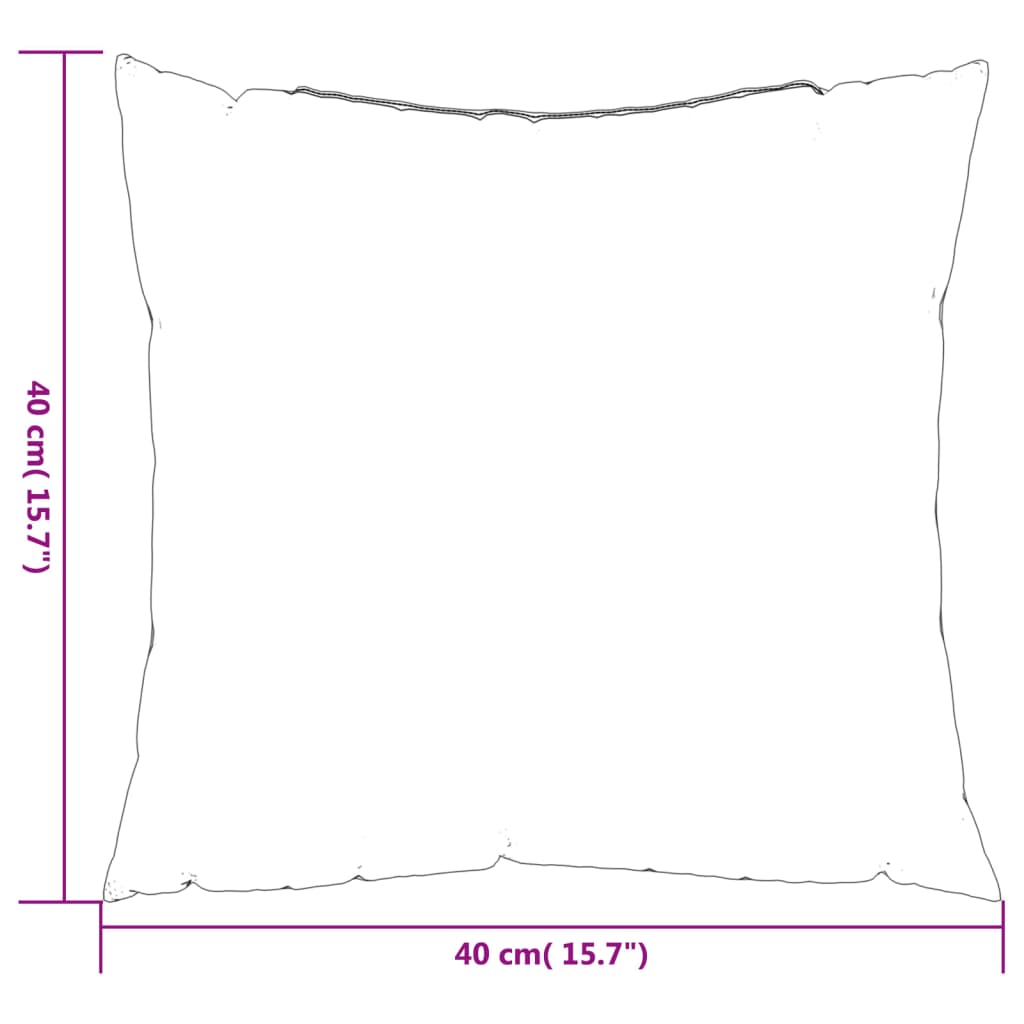 vidaXL Μαξιλάρια Καναπέ 4 τεμ. Κόκκινο 40 x 40 εκ. Υφασμάτινα