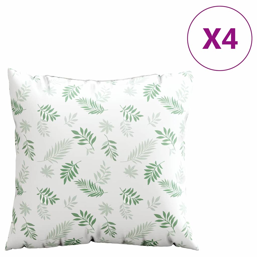 vidaXL Διασκορπισμένα Μαξιλάρια Φύλλο 4 pcs Σχέδιο Φύλλου 50 x 50 cm