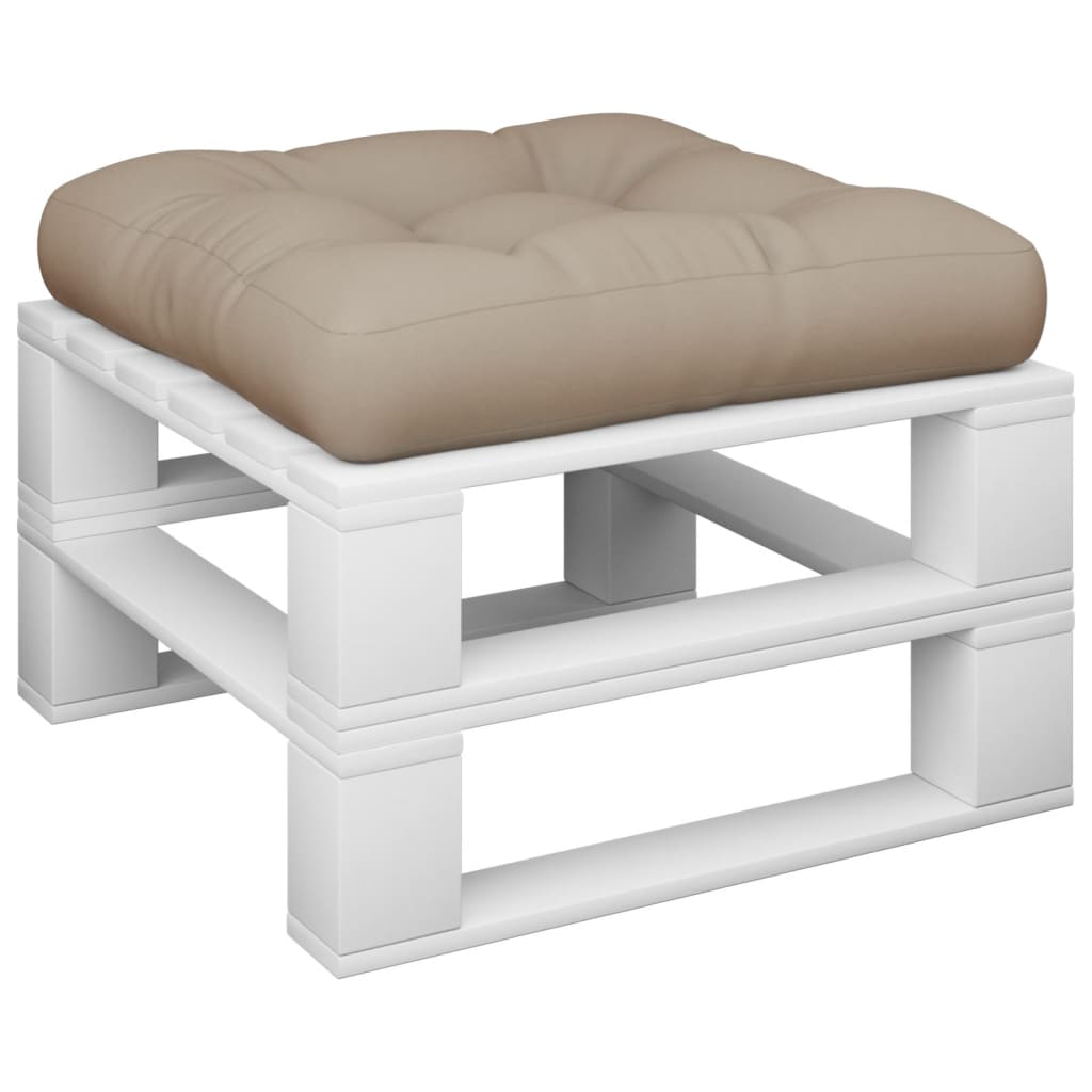vidaXL Μαξιλάρι Παλέτας Taupe 50 x 50 x 12 εκ. Υφασμάτινο