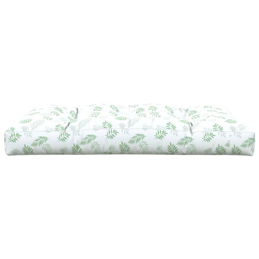 vidaXL Μαξιλάρι Παλέτας με Σχέδιο Φύλλων 120 x 80 x 12 εκ. Υφασμάτινο
