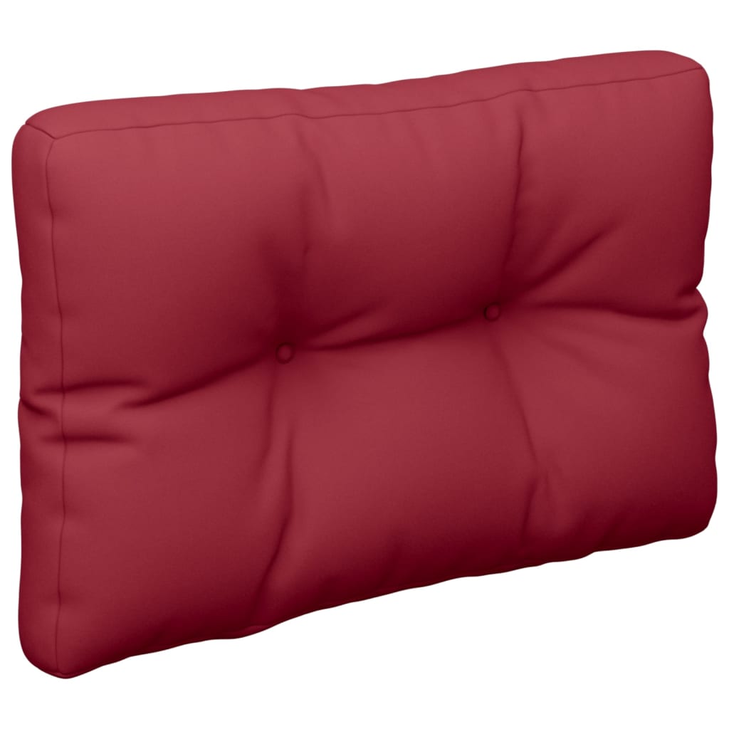 vidaXL Μαξιλάρι Παλέτας Μπορντό 50 x 40 x 12 εκ. από Ύφασμα
