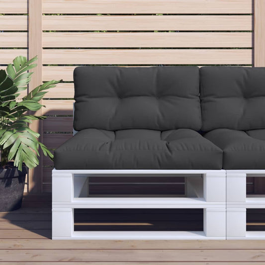 vidaXL Μαξιλάρι Παλέτας Μαύρο 80 x 40 x 12 εκ. Υφασμάτινο