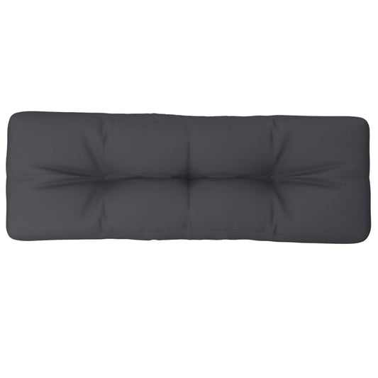 vidaXL Μαξιλάρι Παλέτας Ανθρακί 120 x 40 x 12 εκ. Υφασμάτινο