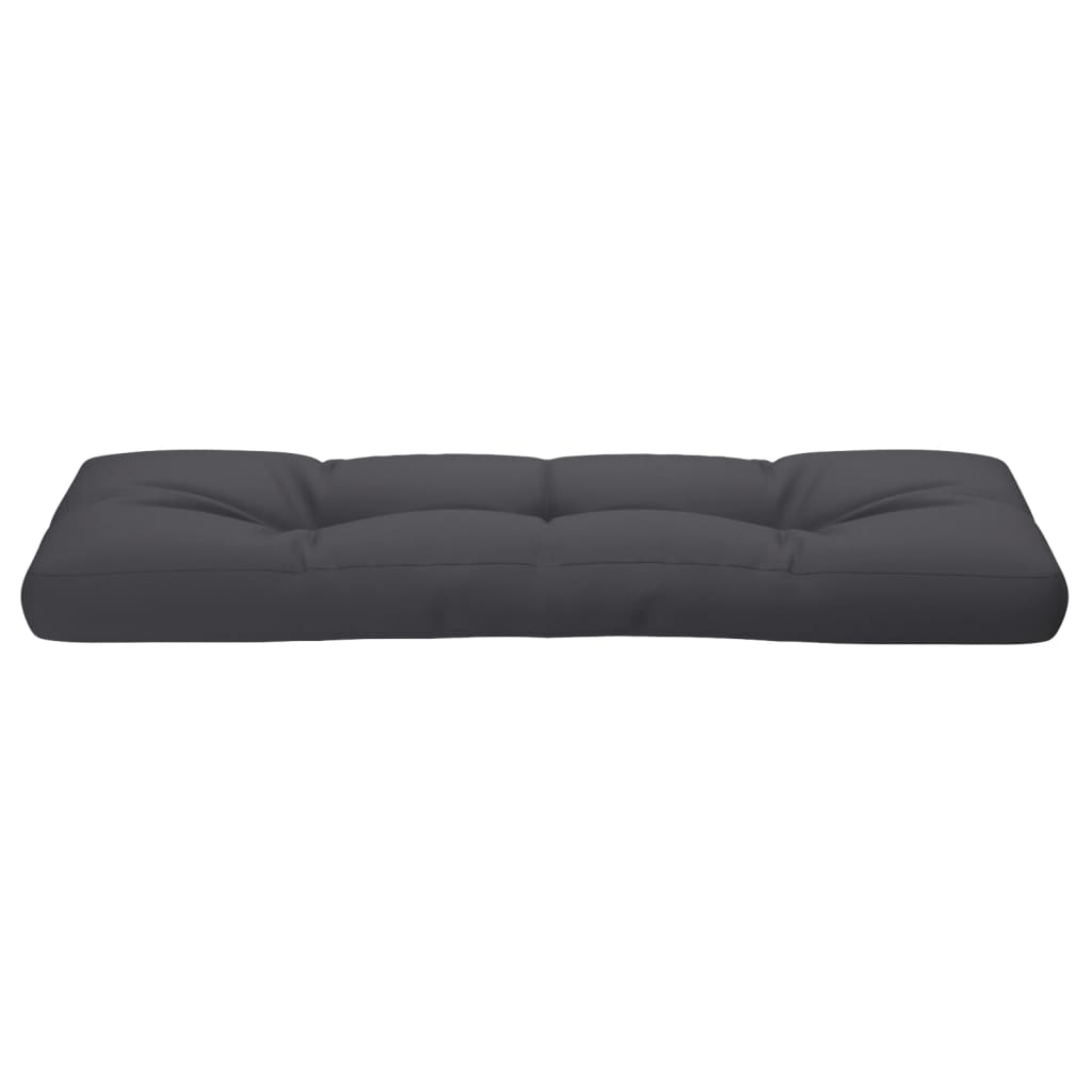 vidaXL Μαξιλάρι Παλέτας Ανθρακί 120 x 40 x 12 εκ. Υφασμάτινο