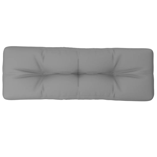 vidaXL Μαξιλάρι Παλέτας Γκρι 120 x 40 x 12 εκ. Υφασμάτινο