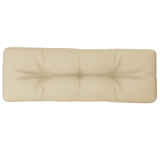 vidaXL Μαξιλάρι Παλέτας Μπεζ 120 x 40 x 12 εκ. Υφασμάτινο