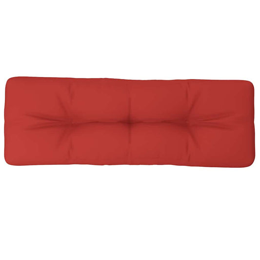 vidaXL Μαξιλάρι Παλέτας Κόκκινο 120 x 40 x 12 εκ. Υφασμάτινο