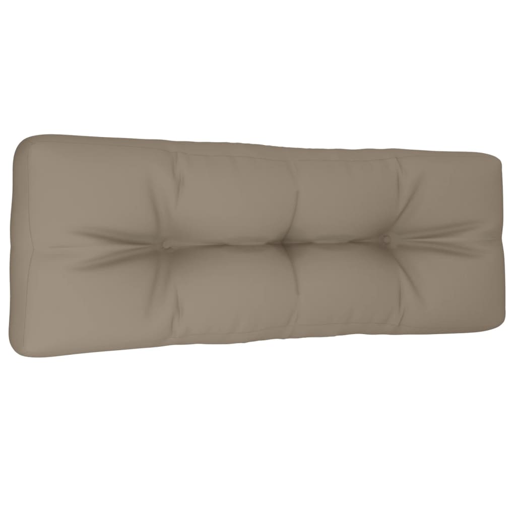 vidaXL Μαξιλάρι Παλέτας Taupe 120 x 40 x 12 εκ. Υφασμάτινο